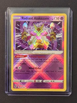 Radiant Alakazam 059/195 Holo Silver Tempest Pokemon TCG - Image 3