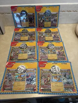 Pokemon TCG Scarlet & Violet + Paldea Evolved Blister Pack Pawmot (8 Pack Seale - Image 1