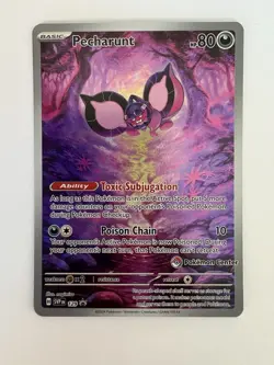 Pecharunt #129 Shrouded Fable Pokemon Center Exclusive Stamped Promo NM👍 - Image 2