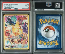PSA 9 - 2023 Pokemon Sword And Shield Crown Zenith 160 Fa/Pikachu - Image 3