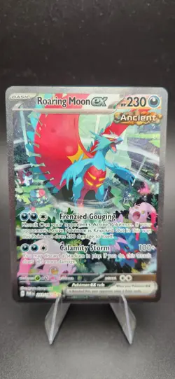 Roaring Moon EX # 251/182 SIR | Pokemon TCG - 2023 Paradox Rift | Pack Fresh - Image 1
