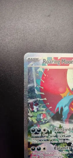 Roaring Moon EX # 251/182 SIR | Pokemon TCG - 2023 Paradox Rift | Pack Fresh - Image 3