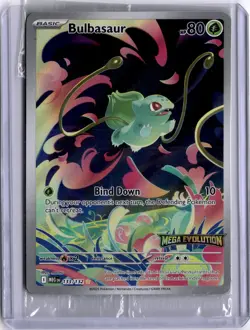 Bulbasaur 133/132 Mega Evolutions Box Topper Stamped Promo - SEALED - Image 1