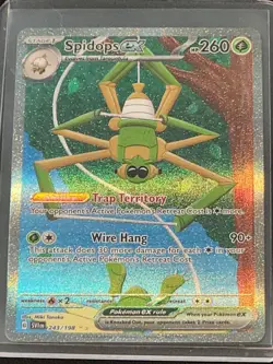 Spidops EX 243/198 SV01 Scarlet & Violet Base Pokemon TCG Near Mint Condition - Image 3