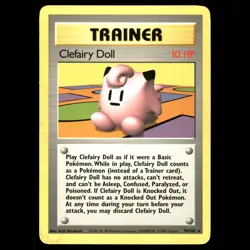 Base Set Pokemon TCG Clefairy Doll - Image 1