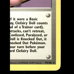 Base Set Pokemon TCG Clefairy Doll - Image 2