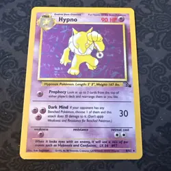 Pokemon TCG Hypno Fossil 8/62 Holo Unlimited Holo Rare - Image 1