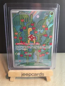 SHUCKLE 2025 Holo #136/132 Pokemon MEGA EVOLUTION Illustration rare - Image 1