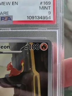 Charmeleon 169/165 Pokemon TCG Scarlet & Violet 151 IR English PSA 9 - Image 3