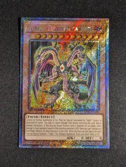 Yugioh - Yubel - Terror Incarnate RA03-EN190 1st Edition Platinum Secret Rare NM - Image 1