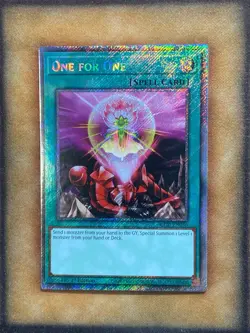 Yugioh One for One RA03-EN056 Platinum Secret Rare 1st Ed NM - Image 1
