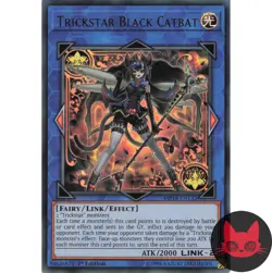Yugioh Trickstar Black Catbat MP18-EN132 Ultra Rare 1st Edition NM - Image 1