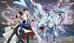 SDCC 2024 Exclusive Konami Yu-Gi-Oh Yugi Kaiba Dragon Master Magia Playmat - Image 1