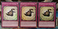 3x Kampfwachen-Geheul SPWA-DE056 SUPER RARE DEUTSCH 1.Auflage PLAYSET Yu-Gi-Oh - Image 1