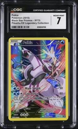 CGC 7 Palkia 2015 Black Star Promos XY75 Holo Pokemon Card - Image 1