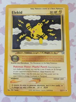 Pokemon Card - Elekid Neo Genesis 22/111 Rare - Image 1