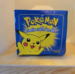 Pokemon Burger King 23k Gold Plated Trading Card PIKACHU Sealed In blue Box - Image 1