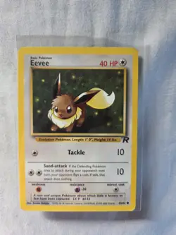 EEVEE Team Rocket Set 55/82 Common Pokemon Card Unlimited NM - Image 1