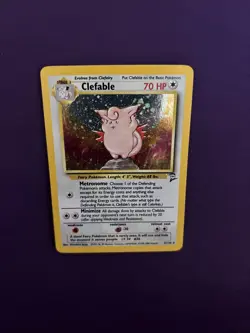 Pokemon TCG Clefable Base Set 2 Holo Unlimited Rare Card 5/130 - Image 1