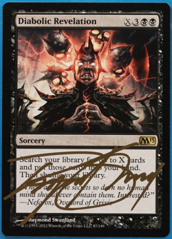 Diabolic Revelation Magic 2013 / M13 NM Black Rare SIGNED CARD (504714) ABUGames - Image 1