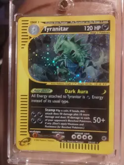 Pokemon TCG Expedition Base Set Tyranitar Holo Rare Card 29/165 - Image 1