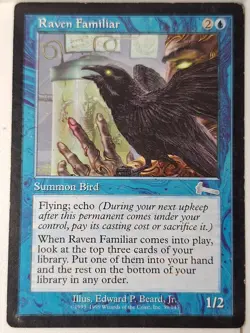 Raven Familiar - Urza's Legacy - Magic the Gathering MTG Nice! - Image 1