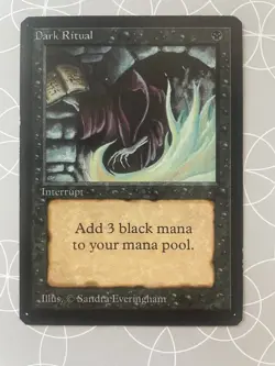 Dark Ritual (IE) - International Edition (IED) English MTG Poor/Damaged Common - Image 1