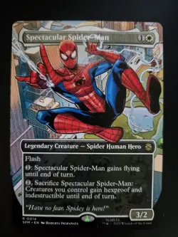 Spectacular Spider-Man NM BORDERLESS Marvel's Spider-Man MTG FREE SHIPPING - Image 1