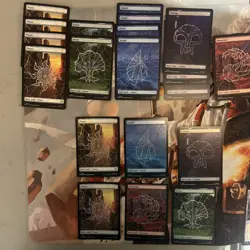 MTG - Marvel Spider-man - Basic FOIL and non-foil land set. 20 spiderweb 22 foil - Image 1