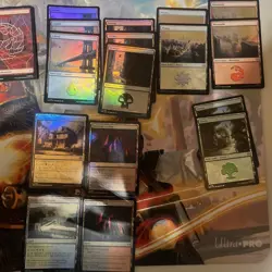 MTG - Marvel Spider-man - Basic FOIL and non-foil land set. 20 spiderweb 22 foil - Image 2