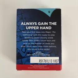 SDCC 2025 Magic The Gathering MTG Spider-Man 2099 Blue Welcome Deck New - Image 2