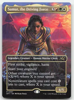 MTG Aetherdrift #367 Samut, the Driving Force (Borderless) LP - Image 1