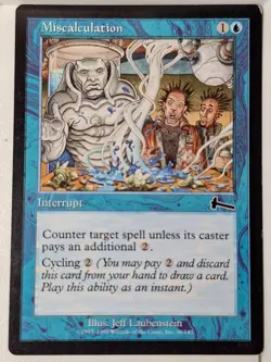 Miscalculation - Urza's Legacy - Magic the Gathering MTG Nice! - Image 1