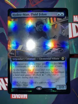 MTG Hydro-Man, Fluid Felon 0250 *FOIL* (Extended Art) Marvel's Spider-Man - Image 1