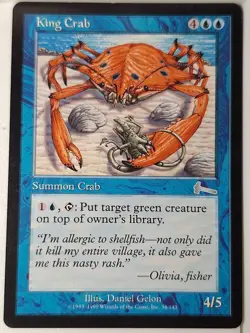 King Crab - Urza's Legacy - Magic the Gathering MTG Nice! - Image 1