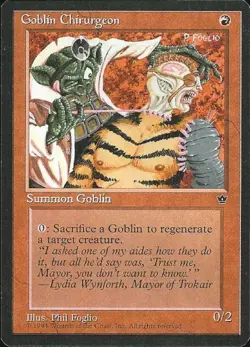 Goblin Chirurgeon (1) - Medium Play MTG Fallen Empires - Image 1