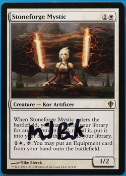 Stoneforge Mystic Worldwake NM White Rare SIGNED MTG CARD (ID# 504708) ABUGames - Image 1