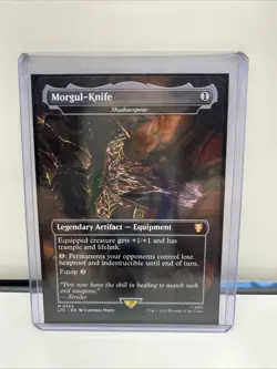 Morgul-Knife Shadowspear MTG LotR Commander Card LTC #353 MYTHIC RARE Pack Fresh - Image 1