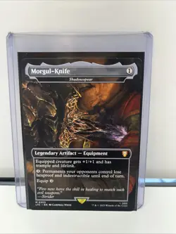 Morgul-Knife Shadowspear MTG LotR Commander Card LTC #353 MYTHIC RARE Pack Fresh - Image 2