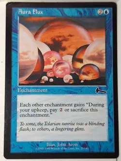 Aura Flux - Urza's Legacy - Magic the Gathering MTG Nice! - Image 1