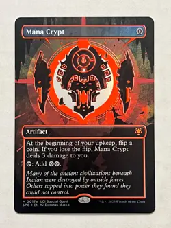 MTG Mana Crypt Borderless Foil Special Guest (0017e) Pristine Condition! - Image 1