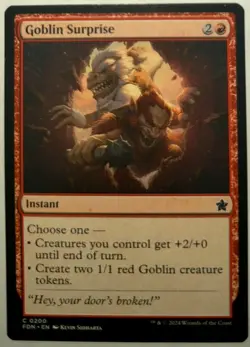 Playset (4x) GOBLIN SURPRISE -mtg- Foundations - Image 1