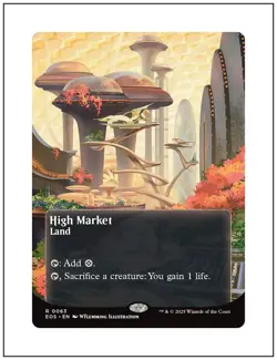 1x High Market, Borderless Art 0063, Magic, MTG NM - Image 1