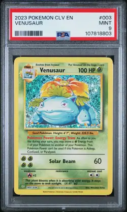 2023 Pokemon CLV Venusaur & Lugia EX Deck Venusaur #003 PSA 9 MINT - Image 1