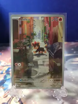 Litleo 139/132 Illustration Rare Pokemon TCG Mega Evolution - Image 1