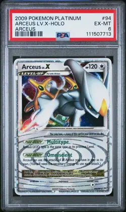 2009 POKEMON PLATINUM ARCEUS LV X #94 HOLO PSA 6 EX #111507713 - Image 1