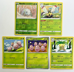 Pokemon Tcg Lot of 5 Nincada, Exeggcute, Exeggutor, Reverse Holo Common basic - Image 1
