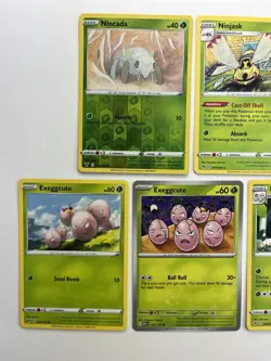 Pokemon Tcg Lot of 5 Nincada, Exeggcute, Exeggutor, Reverse Holo Common basic - Image 2