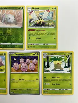 Pokemon Tcg Lot of 5 Nincada, Exeggcute, Exeggutor, Reverse Holo Common basic - Image 3