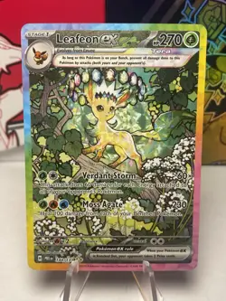Pokemon Leafeon EX Prismatic Evolutions 144/131 Special Illustration Rare (SIR) - Image 1